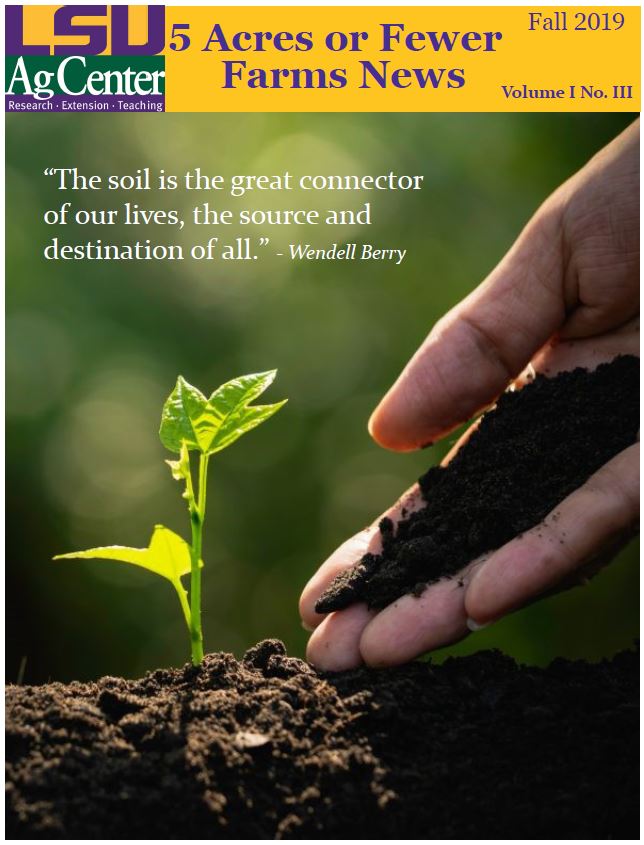 5 Acres or Fewer Farms News - Fall 2019